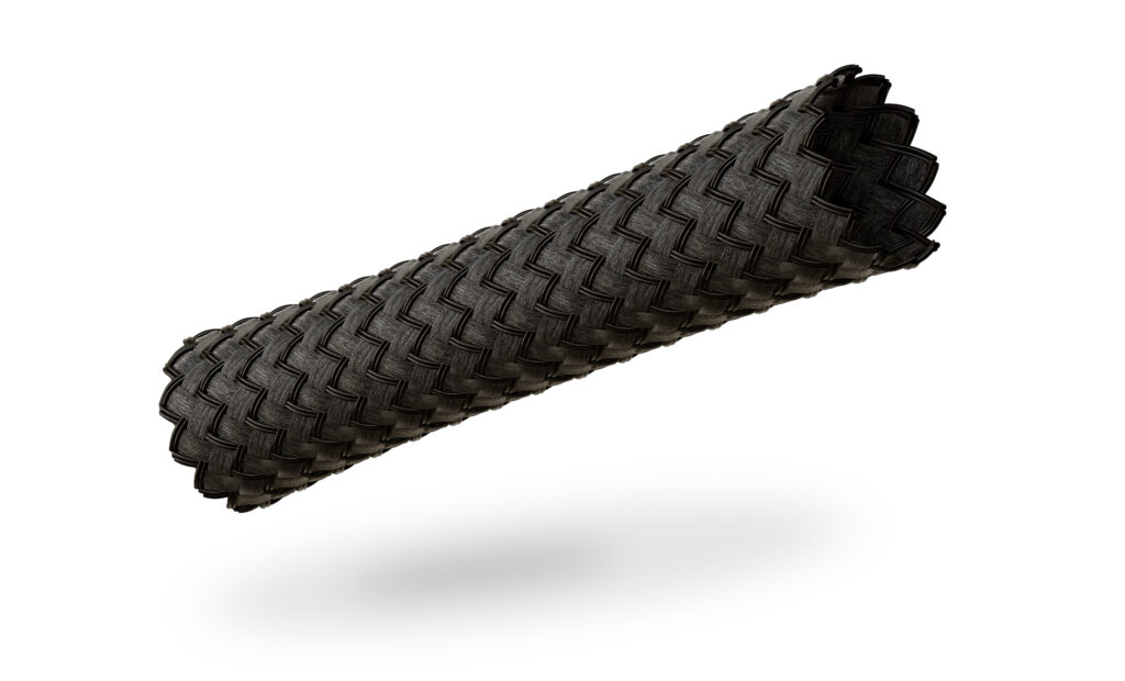 Geflechtschlauch Black von VIABLUE™ ist ein hochwertiger, schwarzer Schlauch, der aus robusten Materialien hergestellt ist und eine ausgezeichnete Abriebfestigkeit bietet.