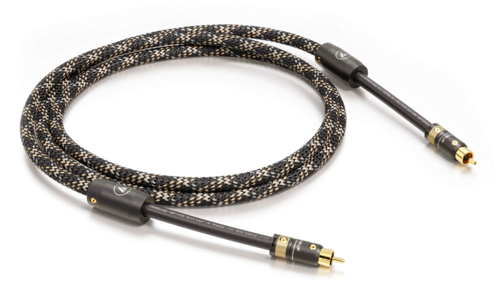 The NF-75 Silver Digital Chinch cable from VIABLUE™ is a premium audio cable optimized for the transmission of digital audio signals.