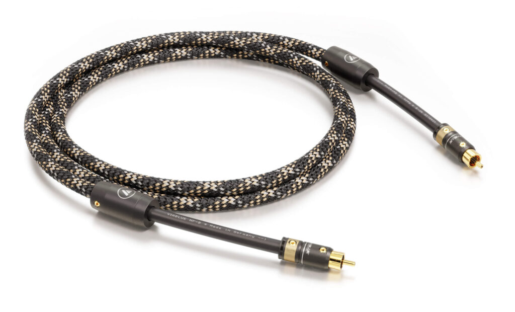 The NF-B RCA Subwoofer Cable from VIABLUE™ is a high quality audio cable with gold plated RCA connectors and a triple shielded inner conductor to ensure lossless transmission of audio signals.