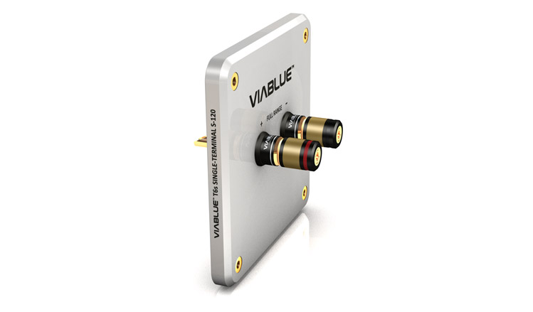 Das S-120 Single-Terminal Silber & Polklemmen von VIABLUE™ ist ein hochwertiges und robustes Terminal für die Verbindung von Lautsprecherkabeln und Lautsprechern.