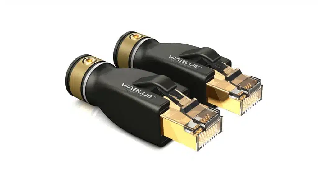 Der T6S RJ-45 LAN-Stecker von VIABLUE™ ist ein hochwertiger Stecker für Netzwerkverbindungen mit CAT6A-Kabeln.