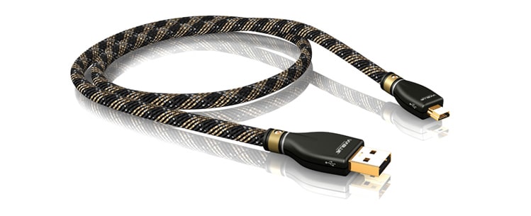 The KR-2 Silver USB Cable A/Mini-B from VIABLUE™ is a high quality audio cable specifically designed for transferring digital audio and data streams from portable music devices and cell phones.