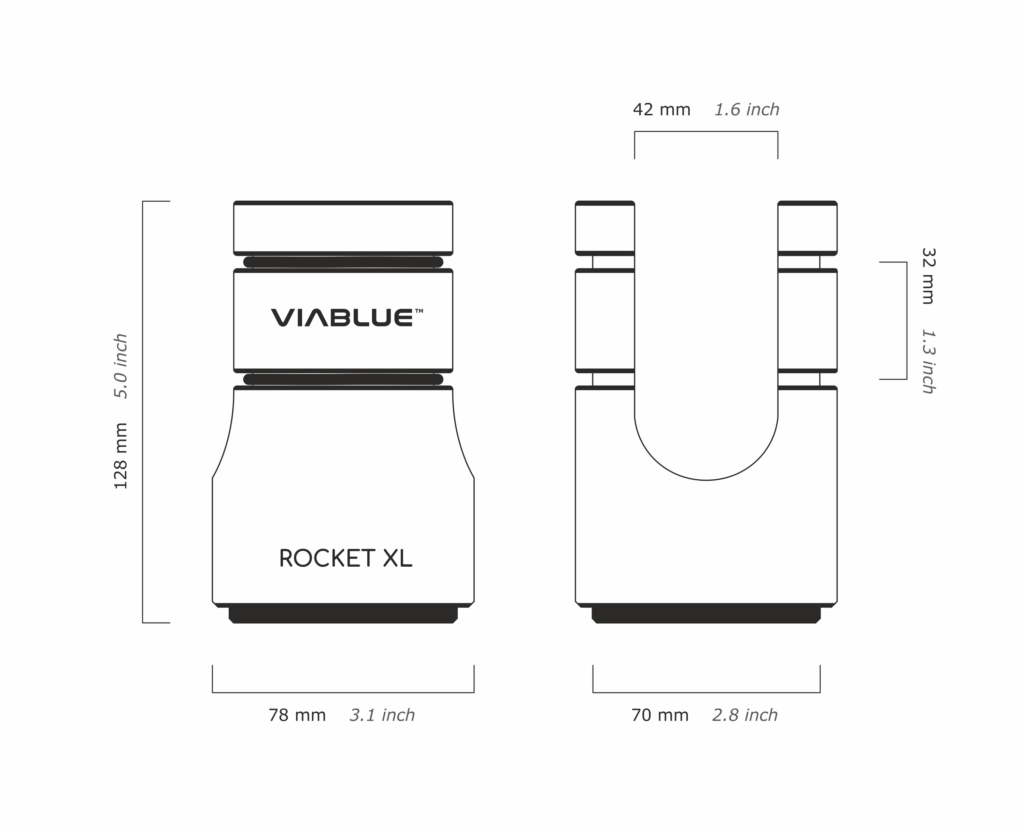 VIABLUE™ Cable Lifter ROCKET XL dimensions
