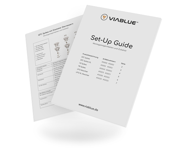 Spikes and Absorbers download image manual SetUP-Guide VIABLUE