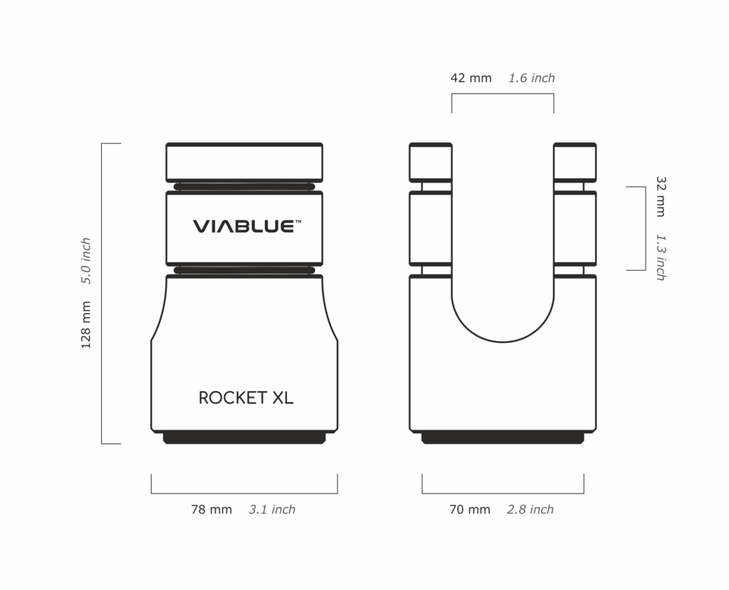 VIABLUE™ Cable Lifter ROCKET XL dimensions